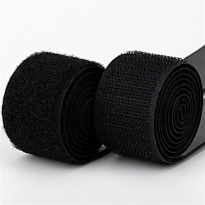 Non-adhesive sewn mid-range blended Velcro/black and white Velcro with fasteners