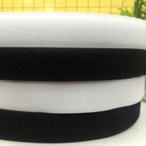 Non-adhesive ordinary sewing Velcro/buckle tape in black and white