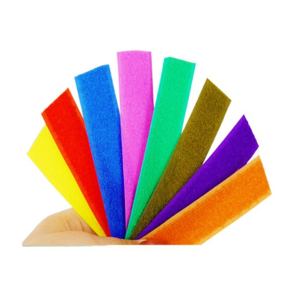 Customized colored Velcro fasteners, large-sized blended Velcro hooks, woolen face master stickers, clothing blended Velcro - 图片 3