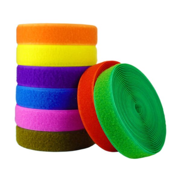 Customized colored Velcro fasteners, large-sized blended Velcro hooks, woolen face master stickers, clothing blended Velcro - 图片 5