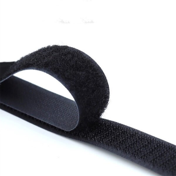 Non-adhesive ordinary sewing Velcro/buckle tape in black and white - 图片 2